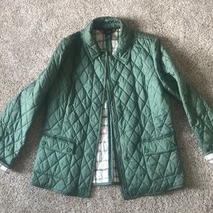 Green Brooks Brothers Quilt Jacket